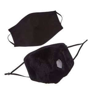 Real rabbit fur face mask